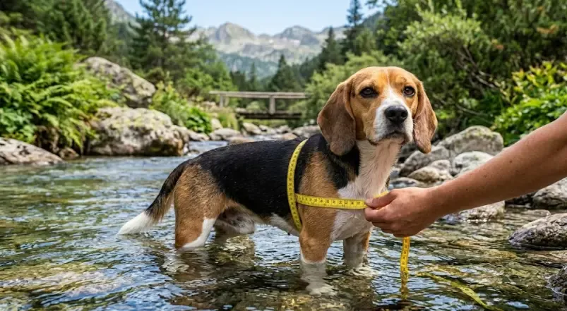 Cómo medir el contorno de pecho de un perro para chaleco salvavidas