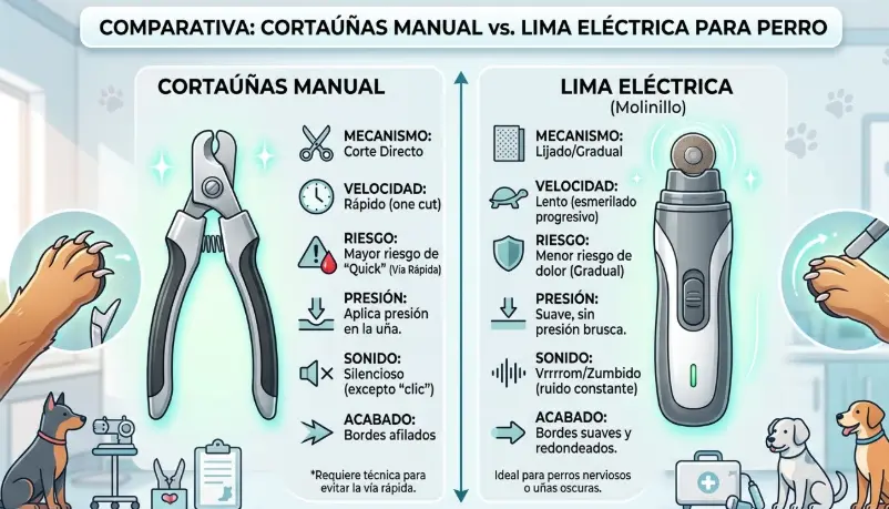 Cortauñas vs. Limas Eléctricas para Perros y Gatos: ¿Cuál es Mejor?
