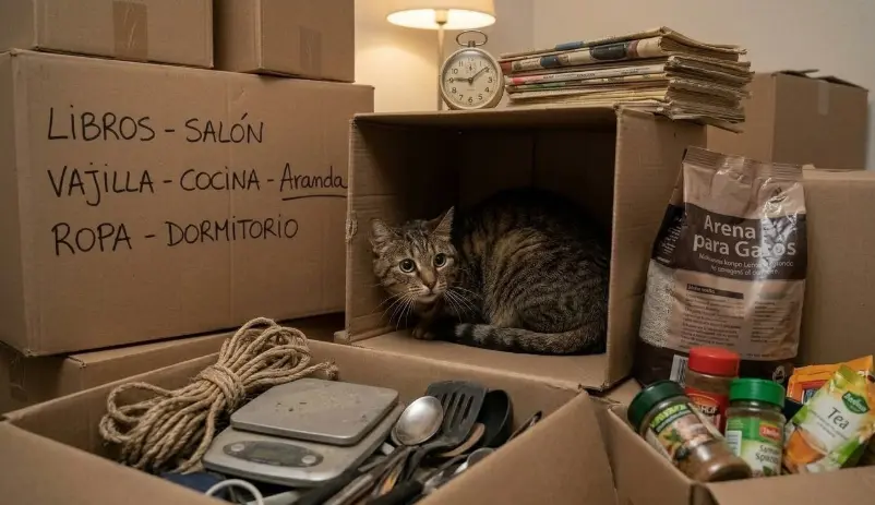 Mudanza con Gatos: El Protocolo Científico para un Cambio de Casa Sin Estrés