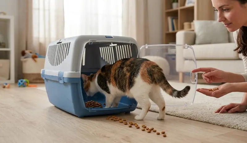 ¿Llevar a tu gato al veterinario es una batalla campal? Descubre el protocolo etológico para que tu gato entre al transportín por voluntad propia y sin pánico.