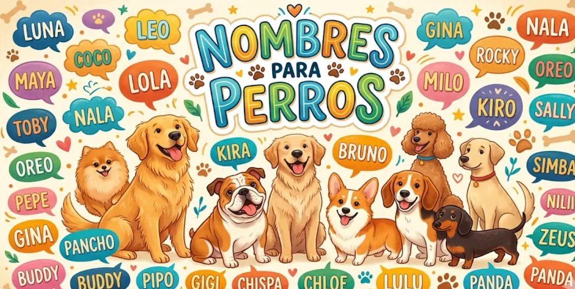 Nombres para Perros: 300+ Ideas Originales por Raza, Tamaño y Personalidad (2026)