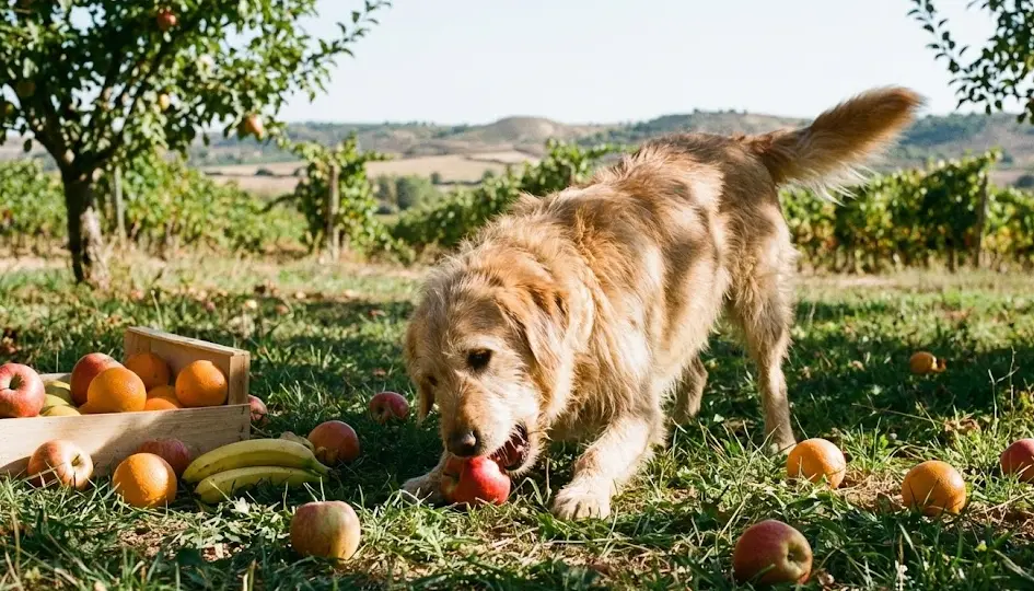 ¿Puedo darle Manzana a mi Perro? Guía Definitiva de Frutas y Verduras Aptas (y Tóxicas)