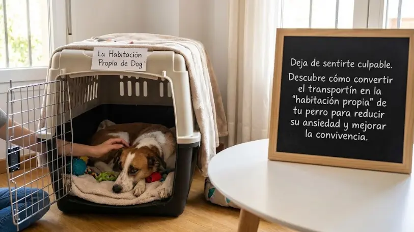 ¿Cárcel o Refugio? Cómo Lograr que tu Perro AME su Transportín (Sin Llantos)