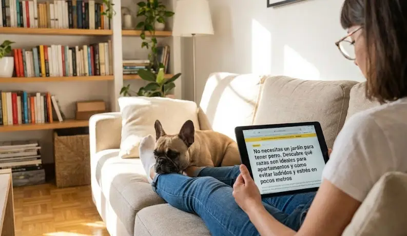 Vivir en 50m² con Perro: Las Mejores Razas para Pisos Pequeños y Trucos de Convivencia