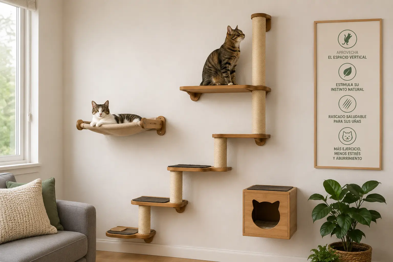 Mejores Rascadores de Pared para Gatos 2026: Guía Real y Comparativa (18 Meses de Pruebas)