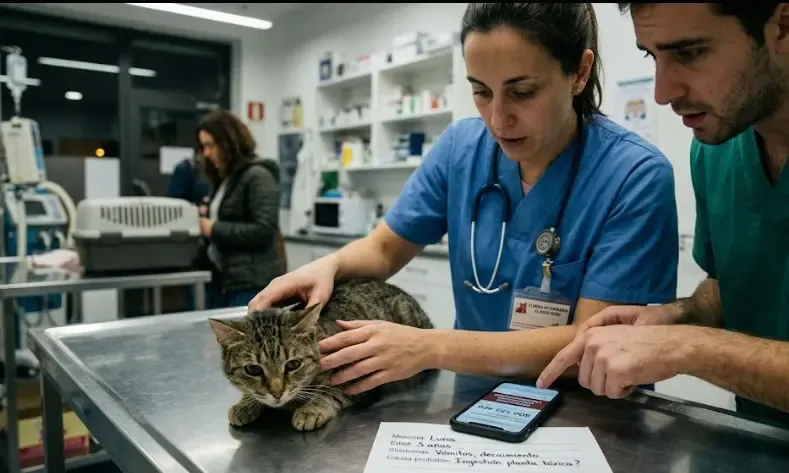 Infografía con teléfonos de urgencias toxicológicas para mascotas en España